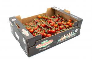 tomate cerise grappe-produit emballé-colis carton PRINCE DE BRETAGNE